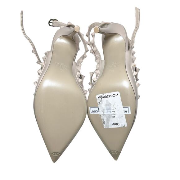 Valentino Garavani NIB Dusty Pink Leather Rockstud Caged Heels Pumps 38 NEW - Picture 6 of 8